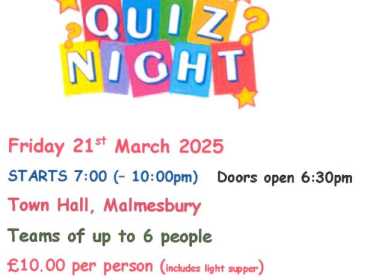 Malmesbury & District Twinning Association - Quiz Night
